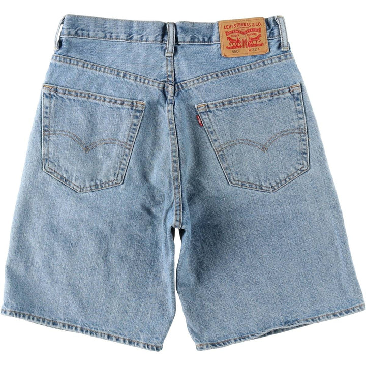 Levi's 35550-2110 Denim Shorts, Men's W32 (approx.) cotton blue type Vintage Second Hand
