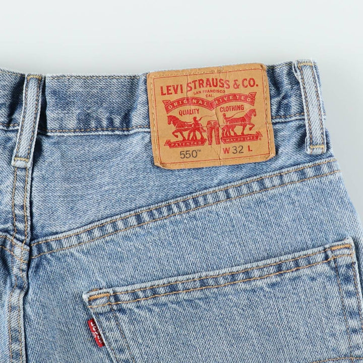 Levi's 35550-2110 Denim Shorts, Men's W32 (approx.) cotton blue type Vintage Second Hand