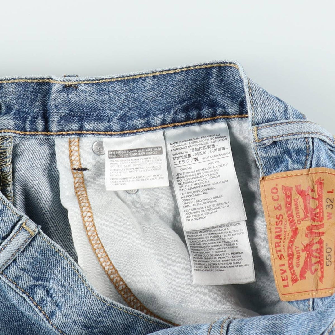Levi's 35550-2110 Denim Shorts, Men's W32 (approx.) cotton blue type Vintage Second Hand