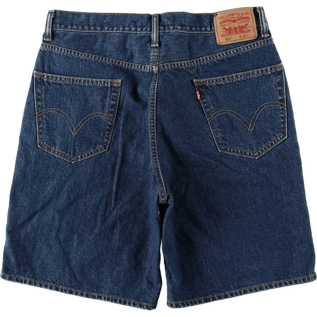 Levi's 550 Relaxed Fit Denim Shorts, Men's Size W36 cotton blue type Vintage Second Hand