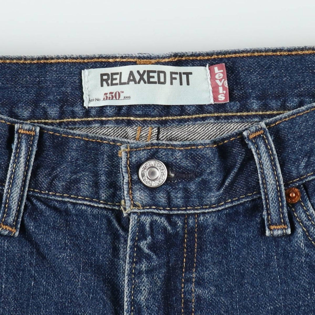 Levi's 550 Relaxed Fit Denim Shorts, Men's Size W36 cotton blue type Vintage Second Hand