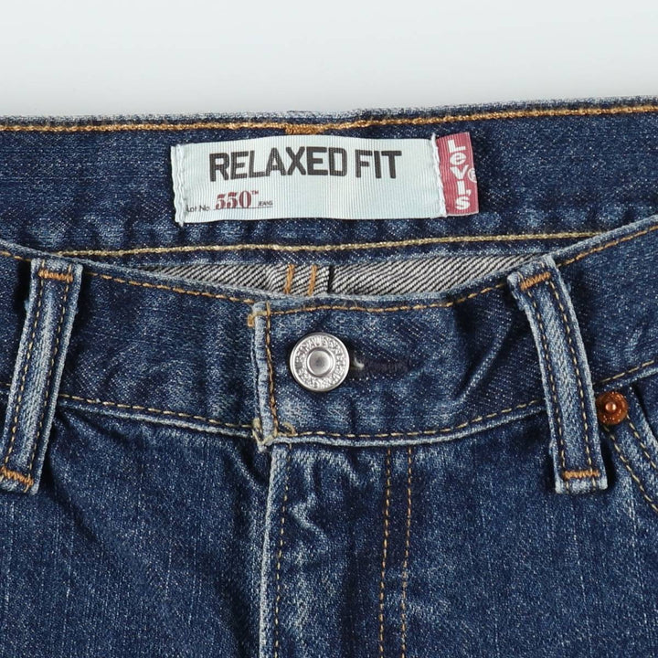 Levi's 550 Relaxed Fit Denim Shorts, Men's Size W36 cotton blue type Vintage Second Hand