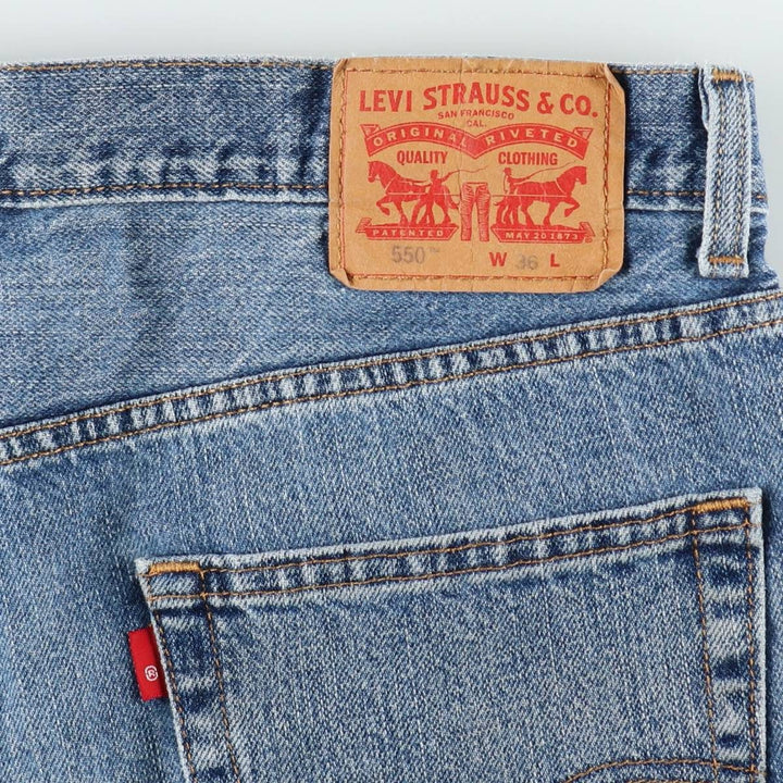Levi's 35550-2111 Denim Shorts, Men's W37 (approx.) cotton blue type Vintage Second Hand