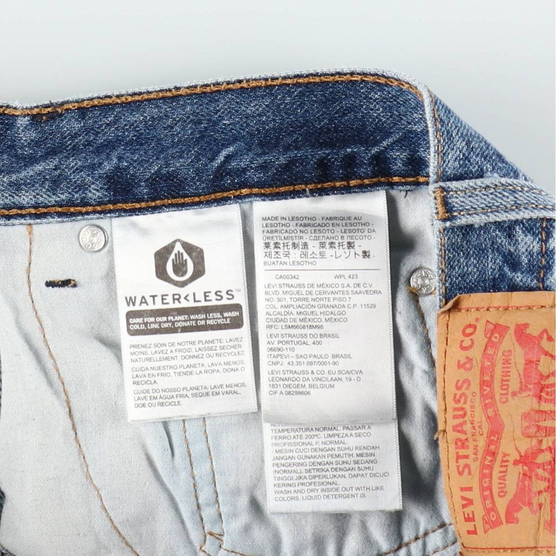 Levi's 35550-2111 Denim Shorts, Men's W37 (approx.) cotton blue type Vintage Second Hand