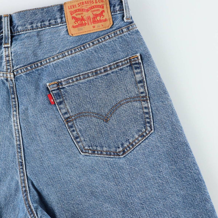 Levi's 35550-2111 Denim Shorts, Men's W37 (approx.) cotton blue type Vintage Second Hand