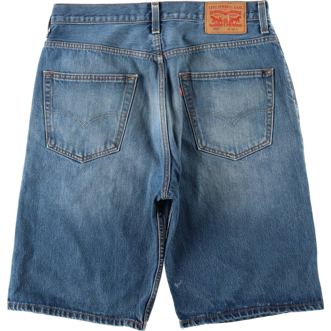 Levi's 35569-0714 Denim Shorts, Men's Size W34 (approx.) cotton blue type Vintage Second Hand