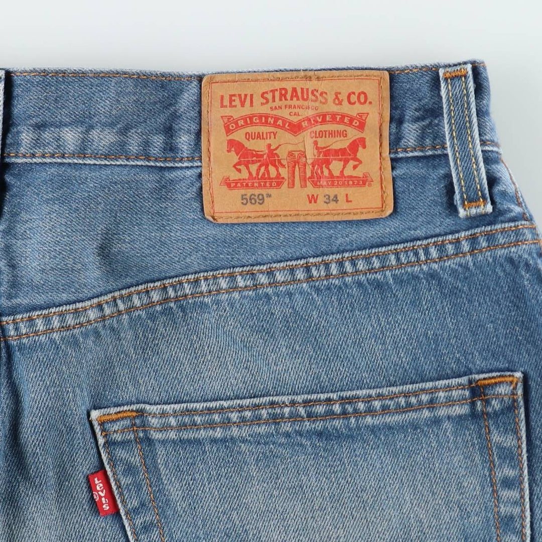 Levi's 35569-0714 Denim Shorts, Men's Size W34 (approx.) cotton blue type Vintage Second Hand