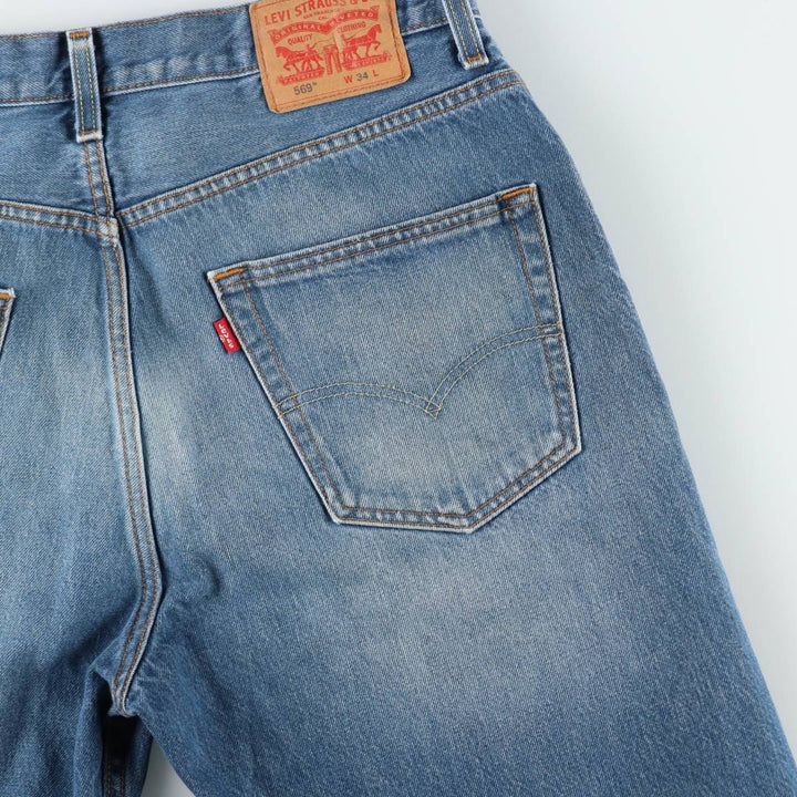 Levi's 35569-0714 Denim Shorts, Men's Size W34 (approx.) cotton blue type Vintage Second Hand