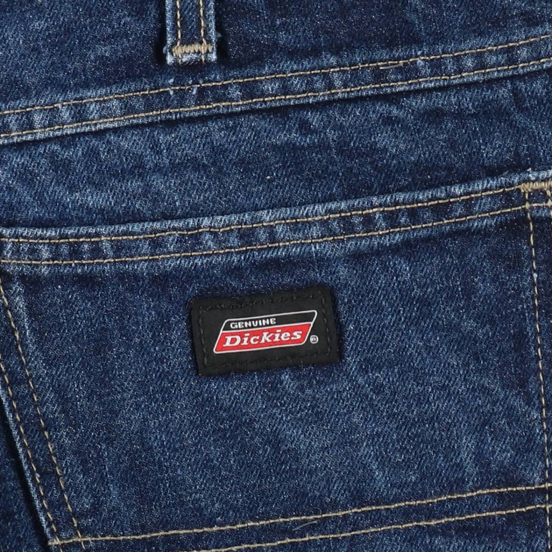 Dickies denim painter shorts, half pants, men's size w37 cotton Navy blue Vintage Second Hand