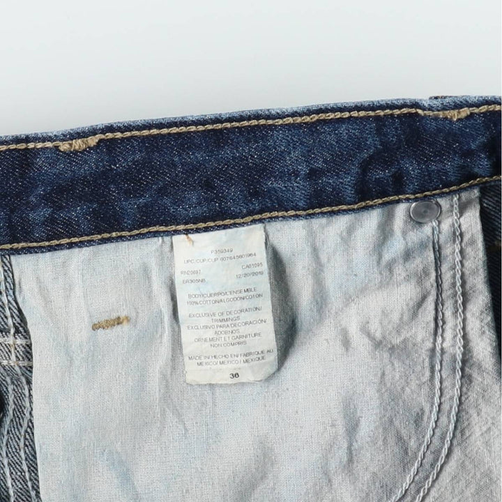 Dickies denim painter shorts, half pants, men's size w37 cotton Navy blue Vintage Second Hand