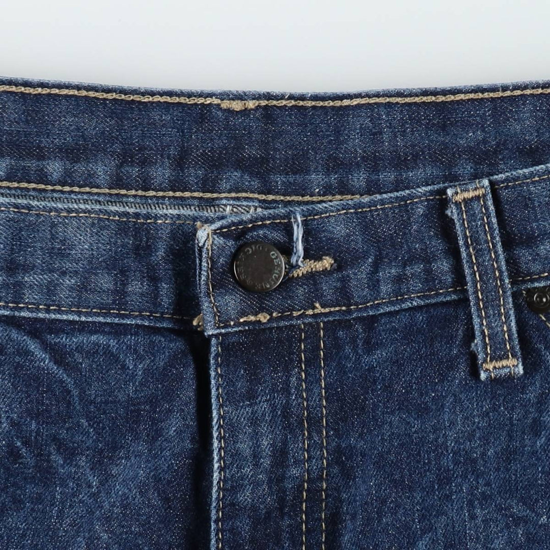 Dickies denim painter shorts, half pants, men's size w37 cotton Navy blue Vintage Second Hand