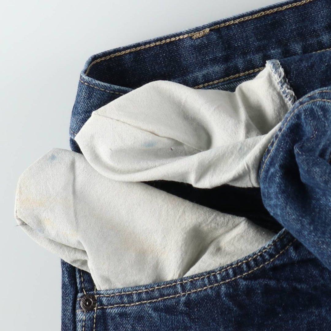 Dickies denim painter shorts, half pants, men's size w37 cotton Navy blue Vintage Second Hand