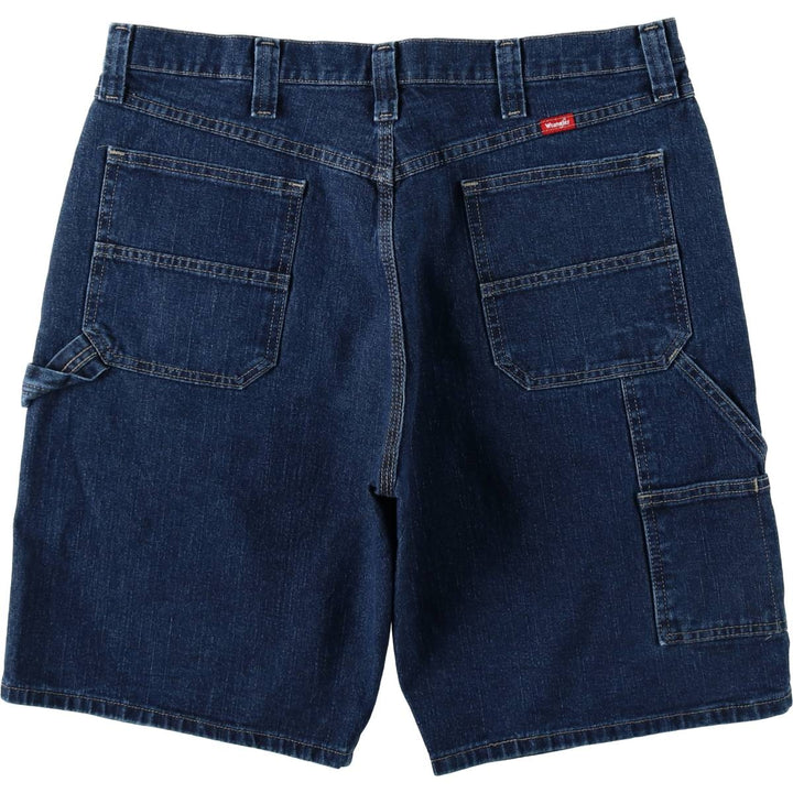 Wrangler denim painter shorts, men's size W37 (approx.), vintage. cotton blue type Vintage Second Hand