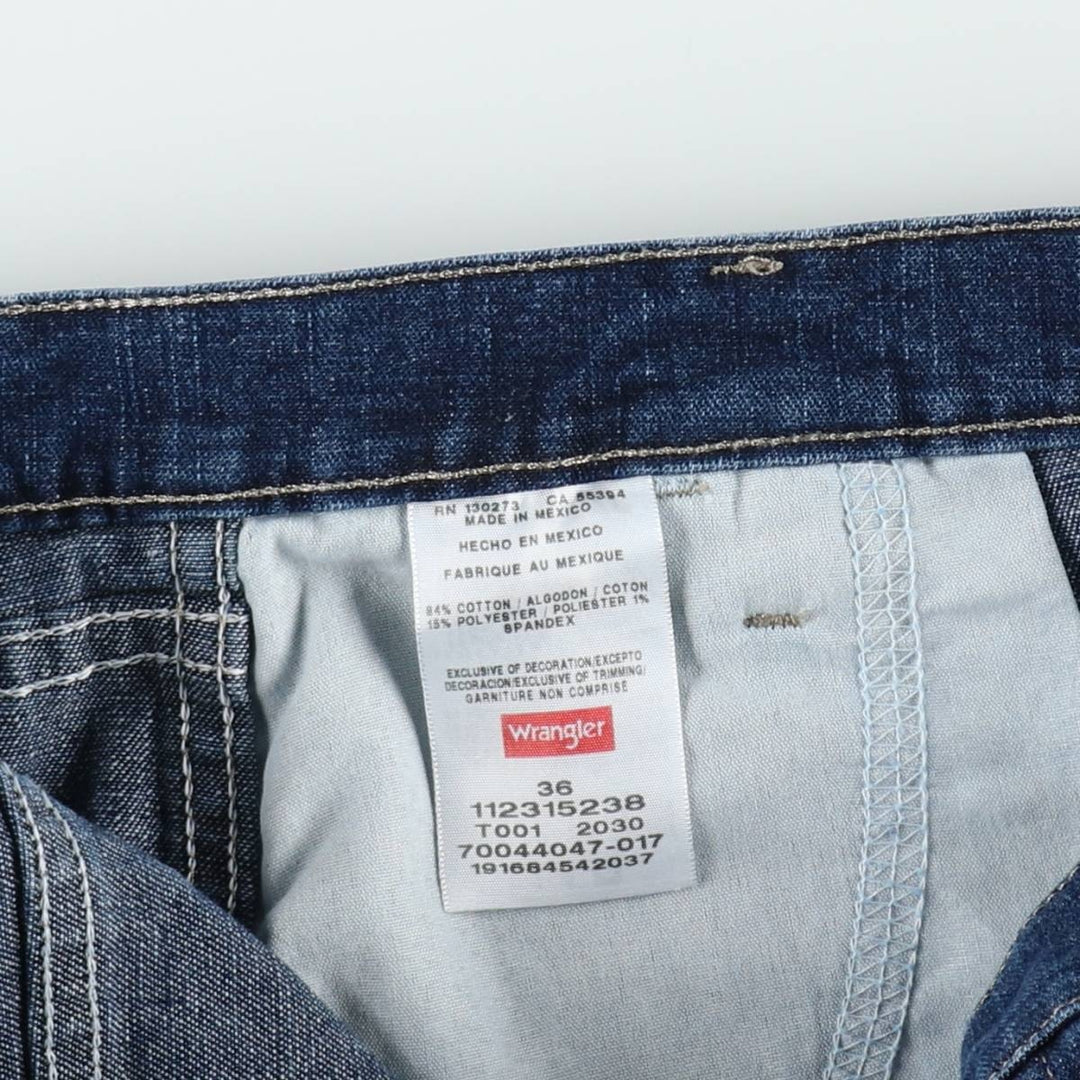 Wrangler denim painter shorts, men's size W37 (approx.), vintage. cotton blue type Vintage Second Hand