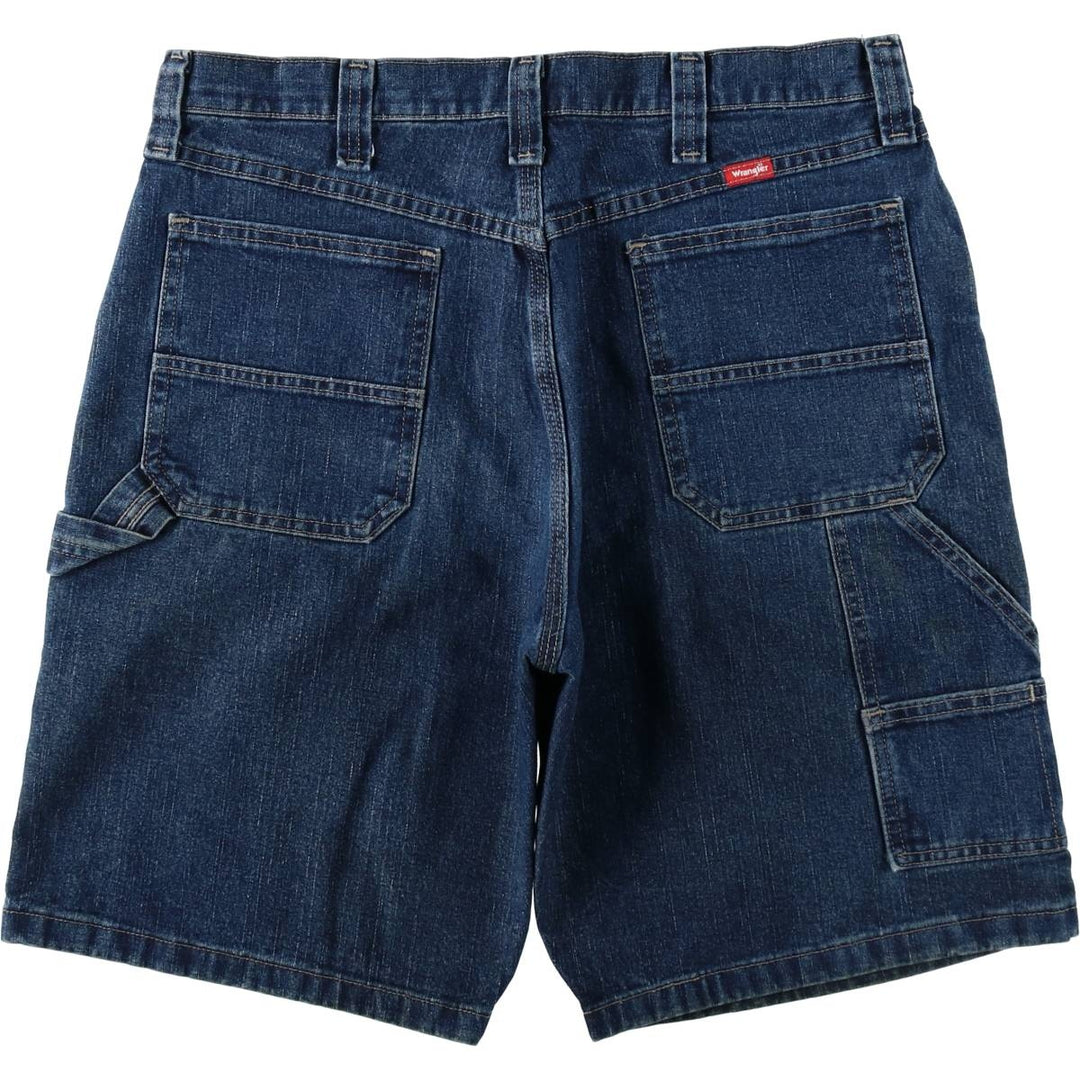 2000'S Wrangler denim painter shorts, men's size W36 (approx.) cotton blue type Vintage Second Hand