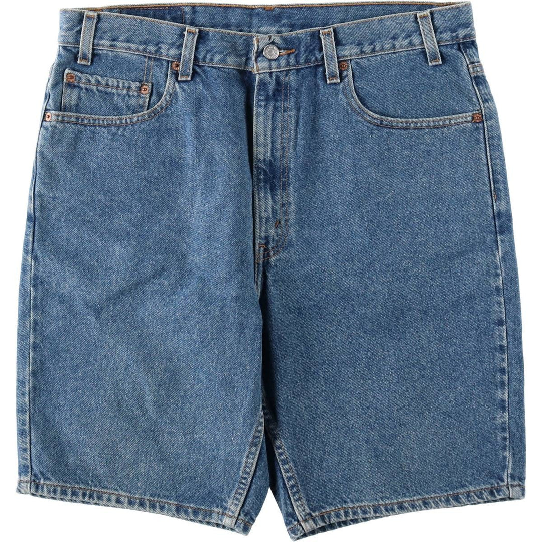 2000'S Levi's 550 Regular Fit Denim Shorts (Men's size W36 equivalent) cotton blue type Vintage Second Hand