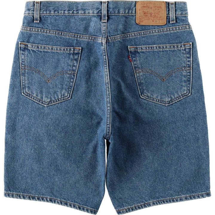 2000'S Levi's 550 Regular Fit Denim Shorts (Men's size W36 equivalent) cotton blue type Vintage Second Hand