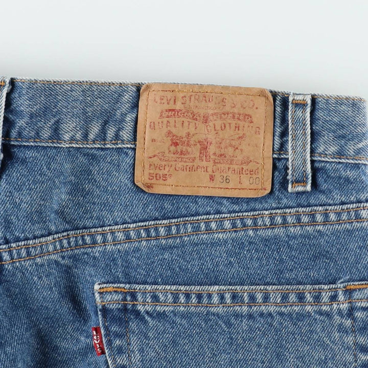 2000'S Levi's 550 Regular Fit Denim Shorts (Men's size W36 equivalent) cotton blue type Vintage Second Hand