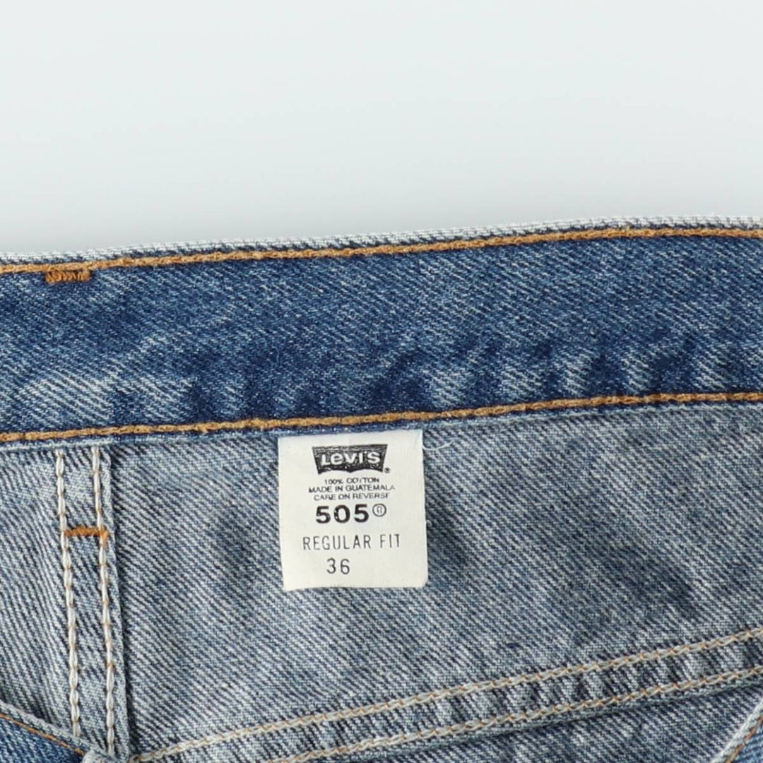 2000'S Levi's 550 Regular Fit Denim Shorts (Men's size W36 equivalent) cotton blue type Vintage Second Hand