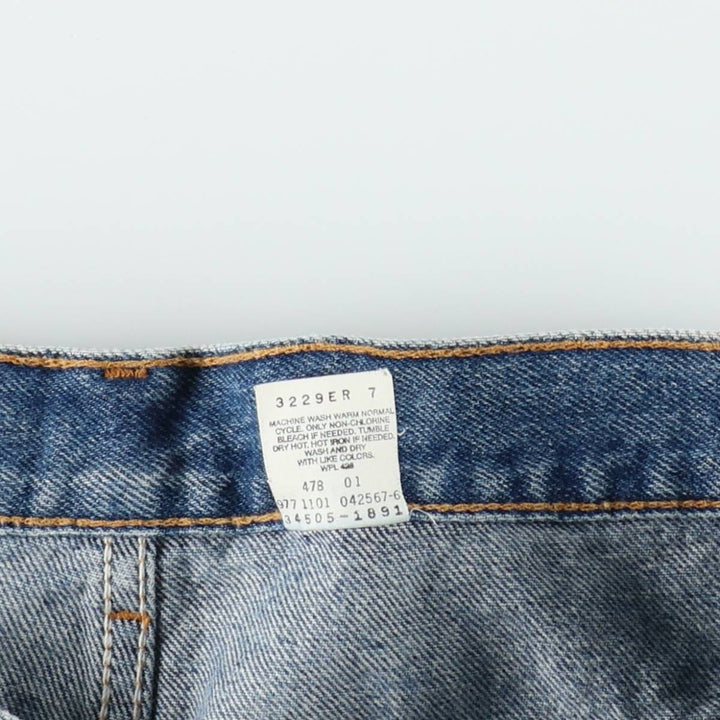 2000'S Levi's 550 Regular Fit Denim Shorts (Men's size W36 equivalent) cotton blue type Vintage Second Hand