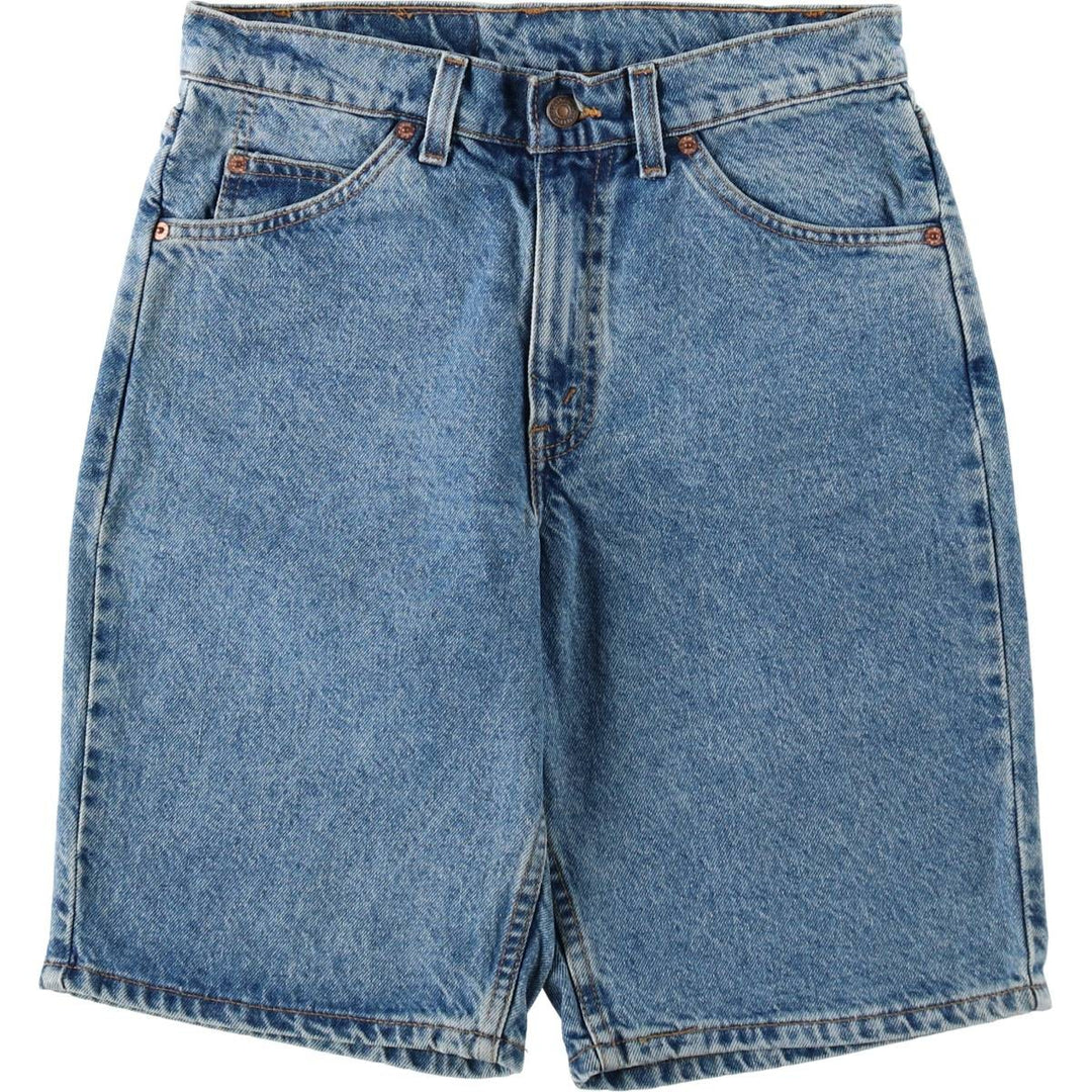 90'S Levi's 550 Relaxed Fit Orange Tab Denim Shorts, Men's W30 (approx.), Vintage cotton blue type Vintage Second Hand