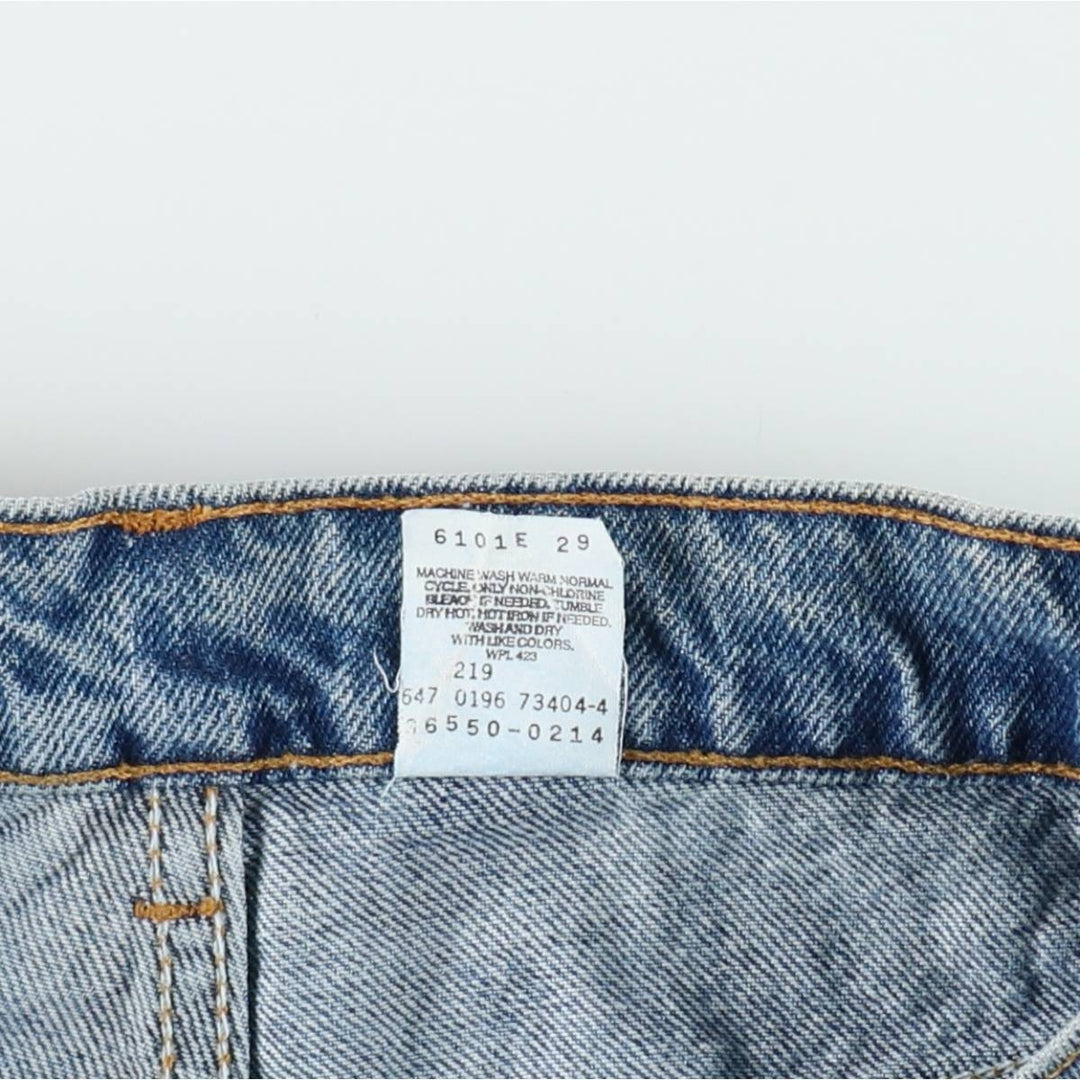 90'S Levi's 550 Relaxed Fit Orange Tab Denim Shorts, Men's W30 (approx.), Vintage cotton blue type Vintage Second Hand