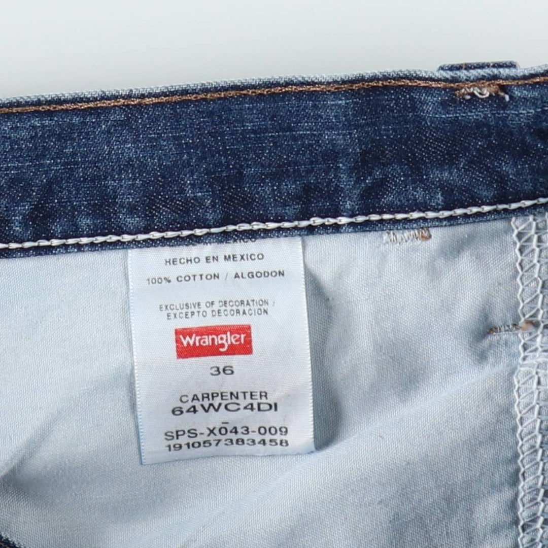 Wrangler denim painter shorts, men's size W36 (approx.) cotton blue type Vintage Second Hand
