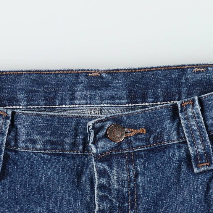 Wrangler denim painter shorts, men's size W36 (approx.) cotton blue type Vintage Second Hand