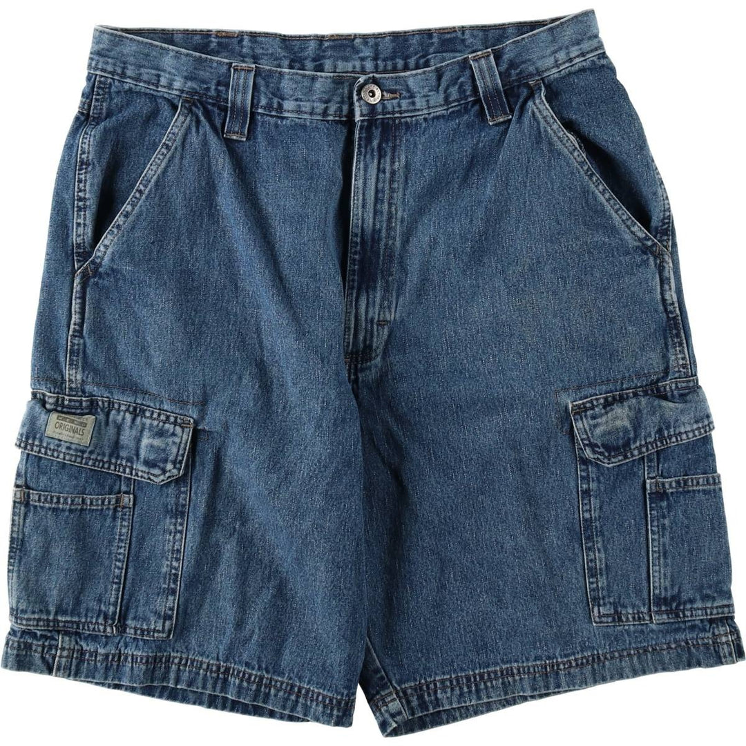Wrangler cargo shorts, men's size W35 (approx.) cotton blue type Vintage Second Hand