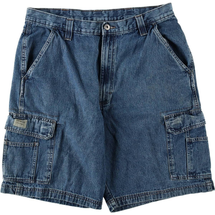 Wrangler cargo shorts, men's size W35 (approx.) cotton blue type Vintage Second Hand