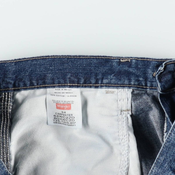 2000'S Wrangler denim painter shorts, men's size W35 (approx.) cotton blue type Vintage Second Hand