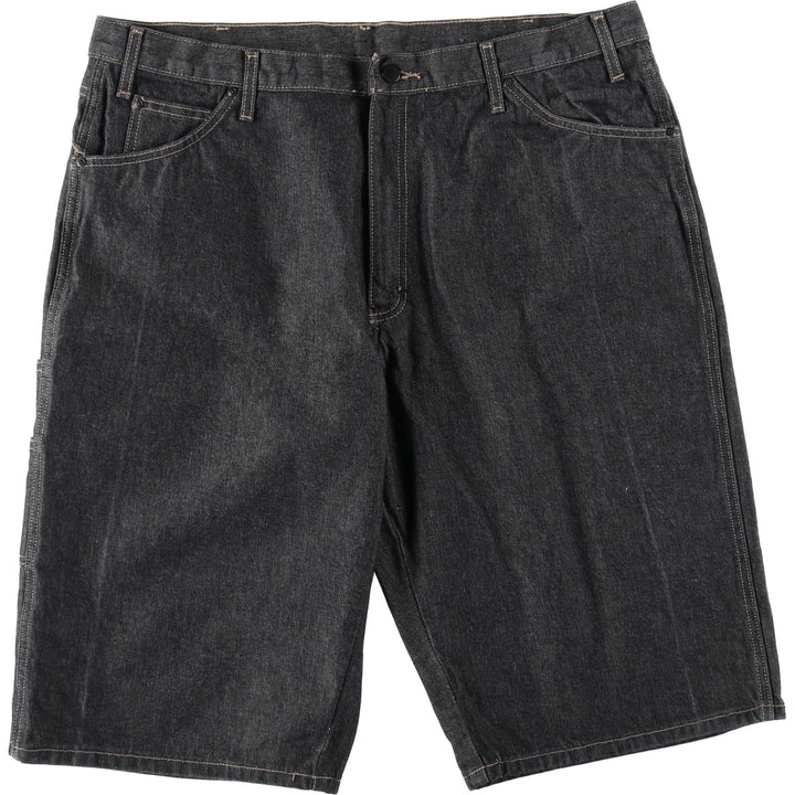 Big size Dickies black denim shorts, men's size W41 equivalent. cotton black type Vintage Second Hand