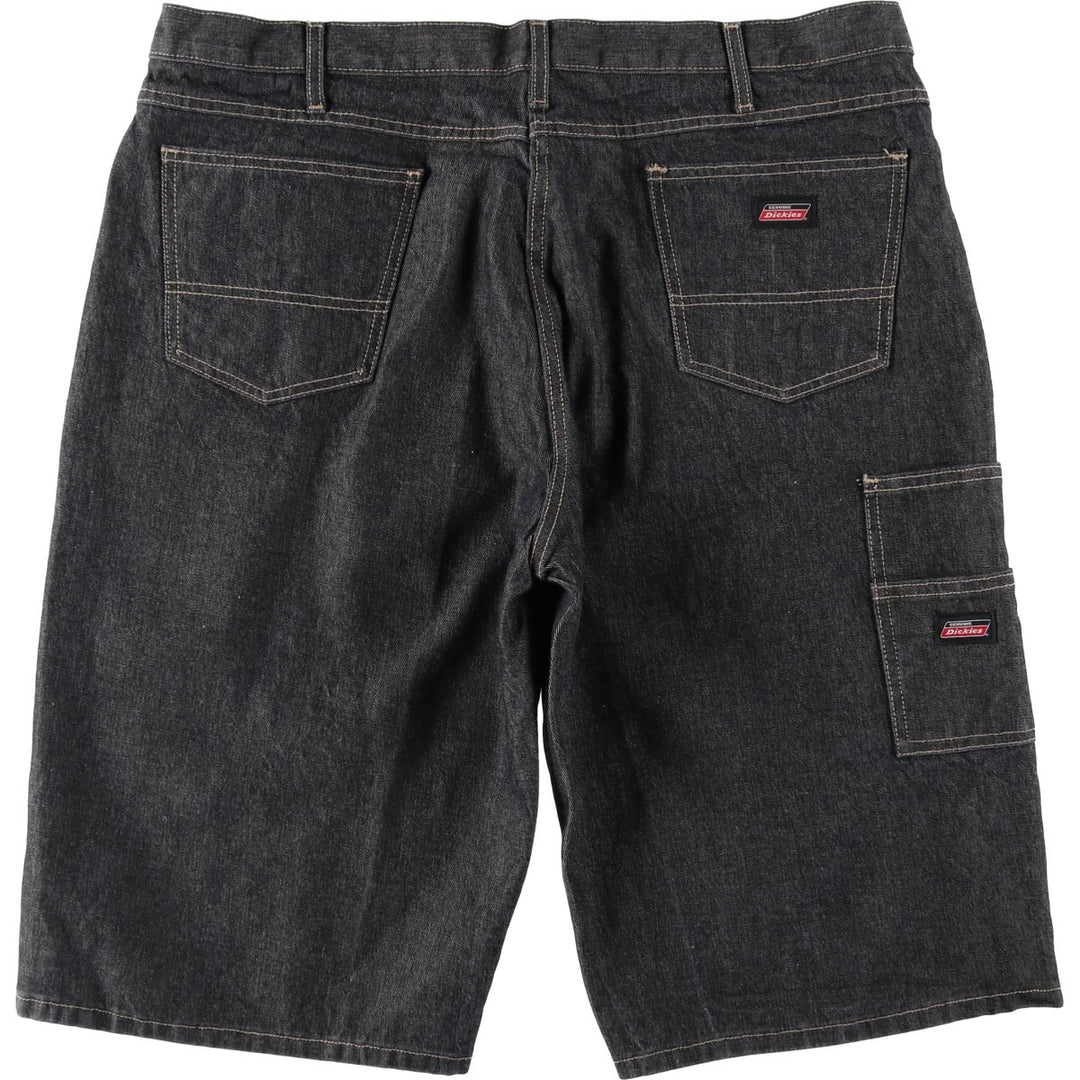 Big size Dickies black denim shorts, men's size W41 equivalent. cotton black type Vintage Second Hand