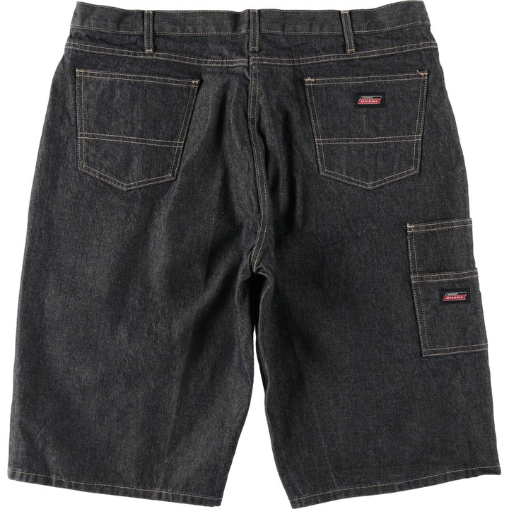 Big size Dickies black denim shorts, men's size W41 equivalent. cotton black type Vintage Second Hand
