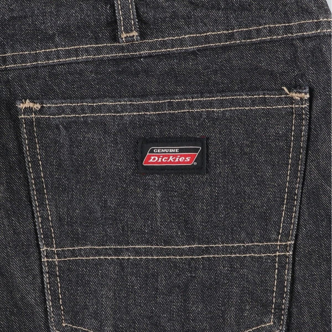 Big size Dickies black denim shorts, men's size W41 equivalent. cotton black type Vintage Second Hand