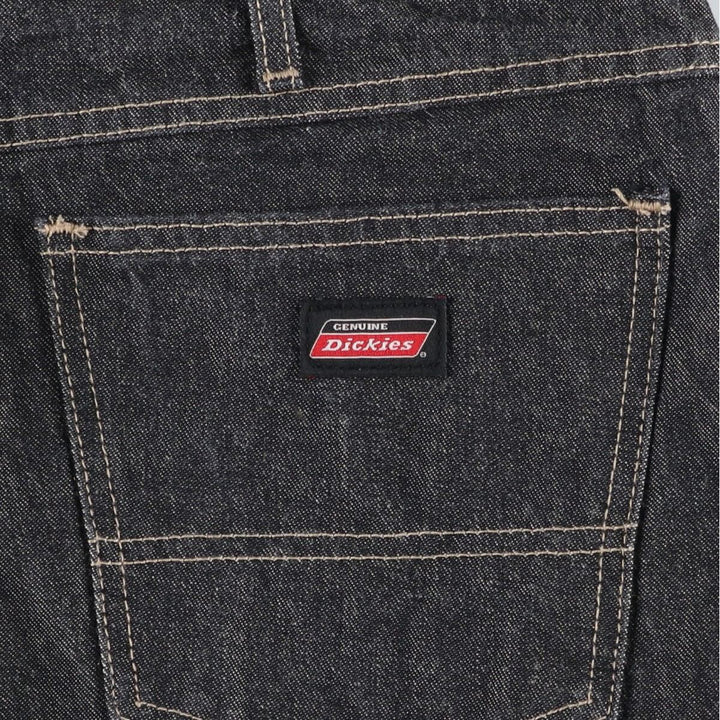 Big size Dickies black denim shorts, men's size W41 equivalent. cotton black type Vintage Second Hand