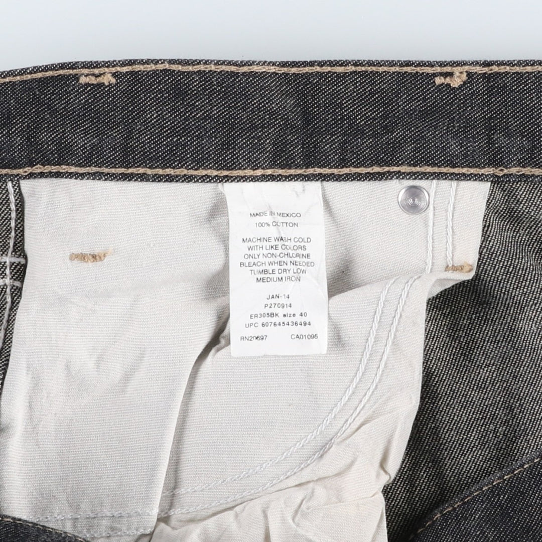 Big size Dickies black denim shorts, men's size W41 equivalent. cotton black type Vintage Second Hand