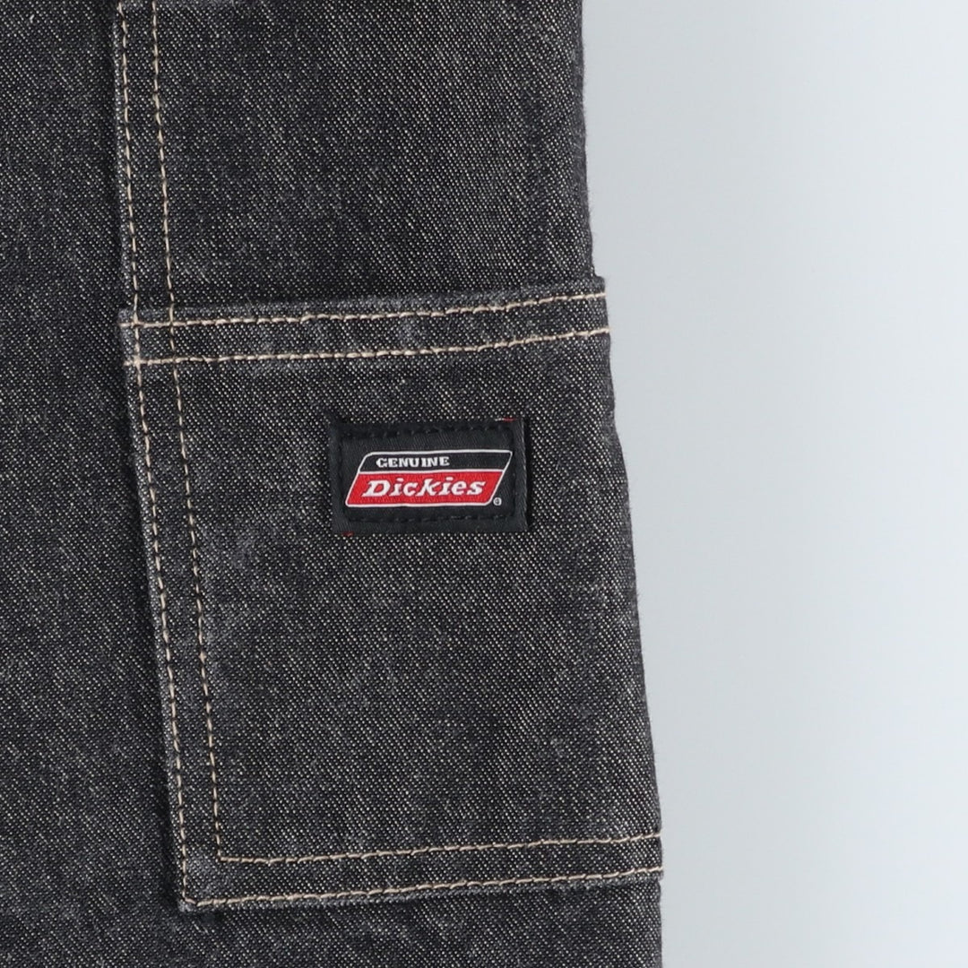 Big size Dickies black denim shorts, men's size W41 equivalent. cotton black type Vintage Second Hand
