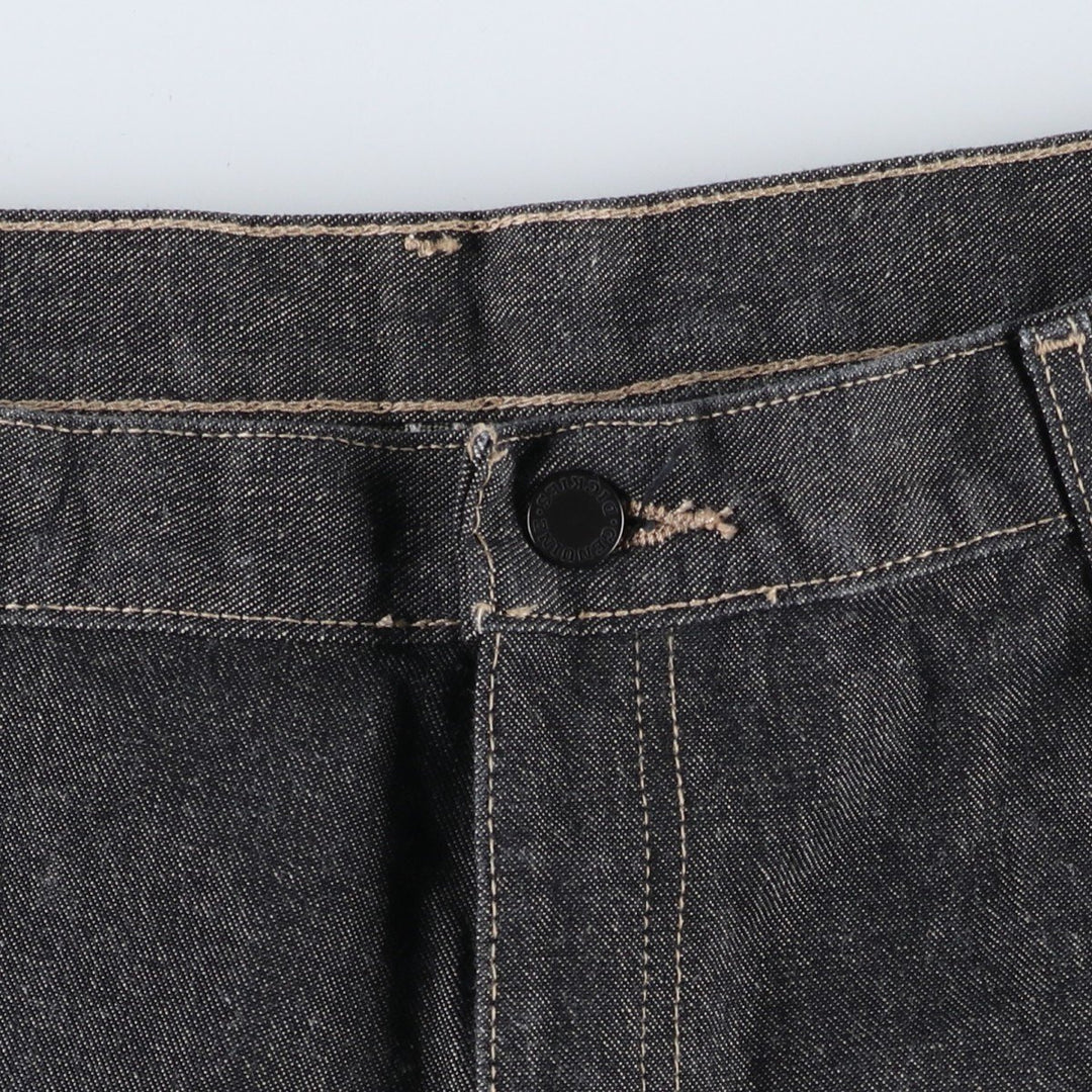 Big size Dickies black denim shorts, men's size W41 equivalent. cotton black type Vintage Second Hand