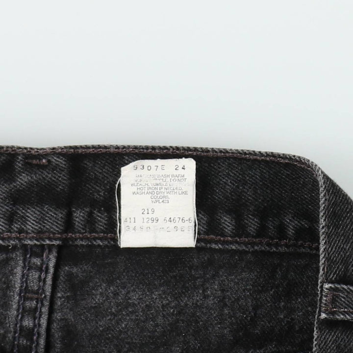 90'S Levi's 505 Regular Fit Black Denim Shorts, Men's Size W33 (approx.), Vintage cotton black type Vintage Second Hand