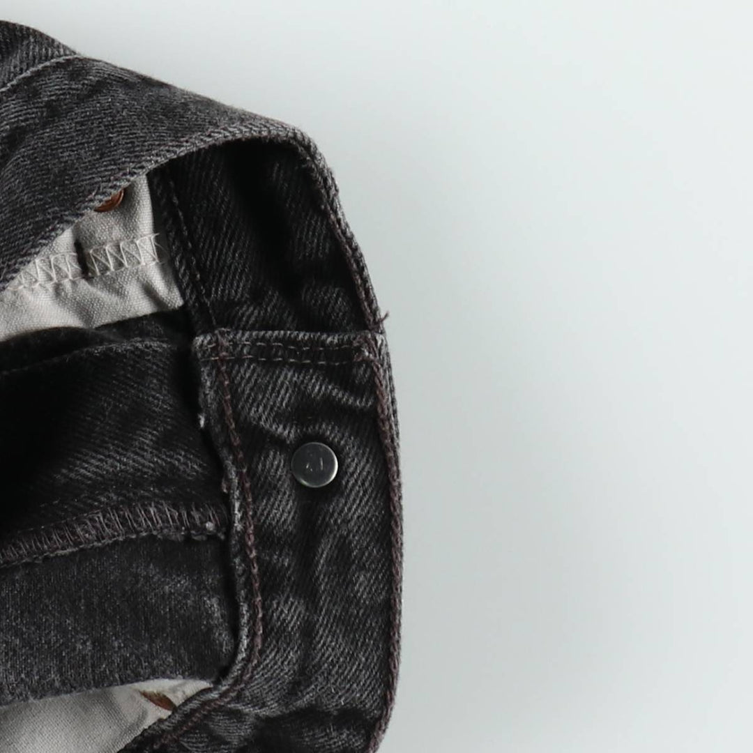 90'S Levi's 505 Regular Fit Black Denim Shorts, Men's Size W33 (approx.), Vintage cotton black type Vintage Second Hand