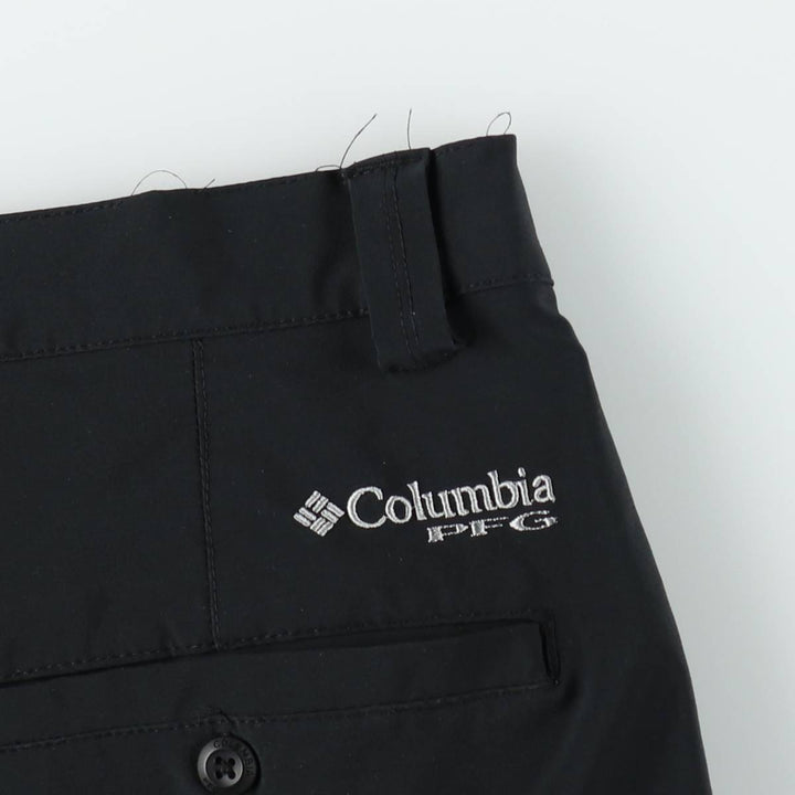 Columbia PFG OMNI-SHADE Fishing Nylon Shorts (Men's W35 equivalent) polyester black type Vintage Second Hand