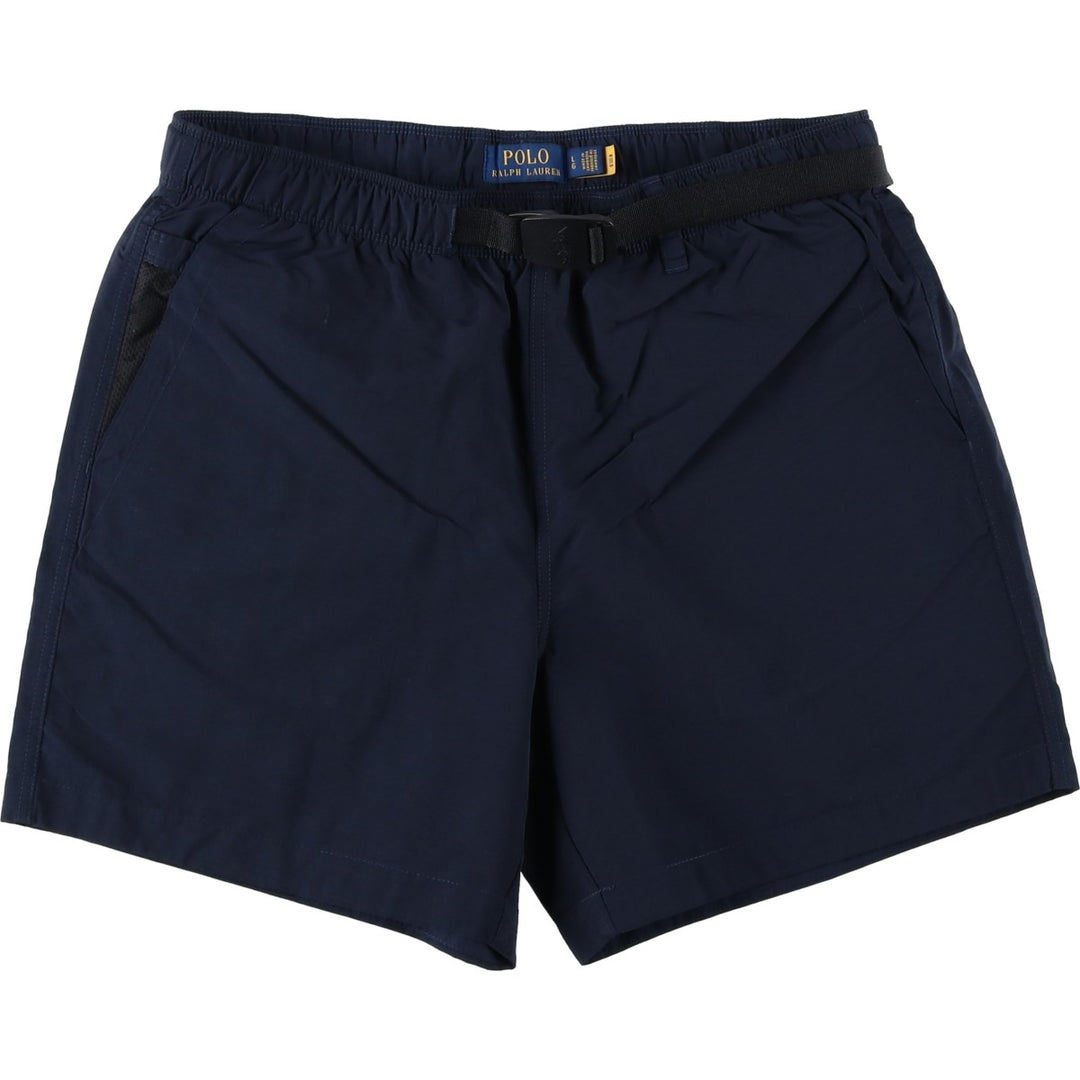 Ralph Lauren POLO RALPH LAUREN Nylon Shorts, Men's Size L (approx.) Nylon navy blue type Vintage Second Hand