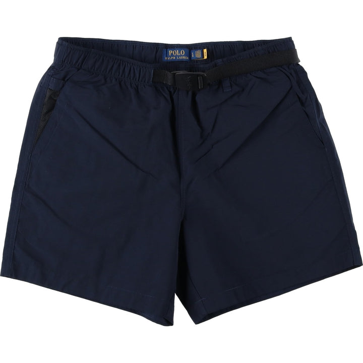 Ralph Lauren POLO RALPH LAUREN Nylon Shorts, Men's Size L (approx.) Nylon navy blue type Vintage Second Hand