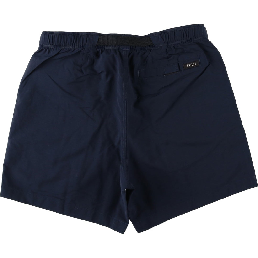 Ralph Lauren POLO RALPH LAUREN Nylon Shorts, Men's Size L (approx.) Nylon navy blue type Vintage Second Hand