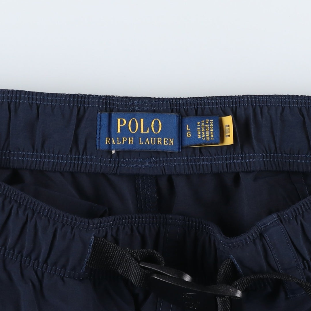 Ralph Lauren POLO RALPH LAUREN Nylon Shorts, Men's Size L (approx.) Nylon navy blue type Vintage Second Hand