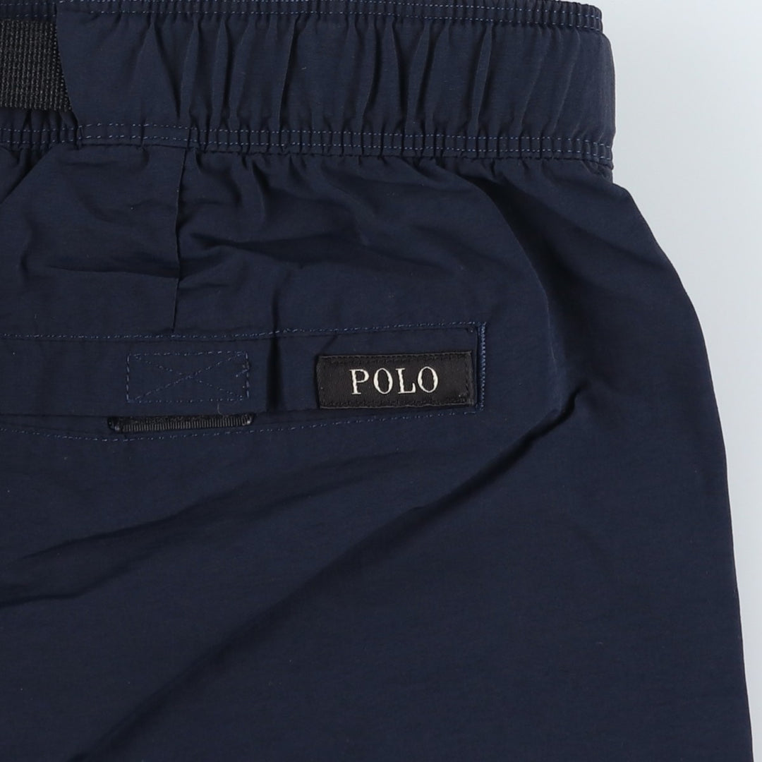 Ralph Lauren POLO RALPH LAUREN Nylon Shorts, Men's Size L (approx.) Nylon navy blue type Vintage Second Hand