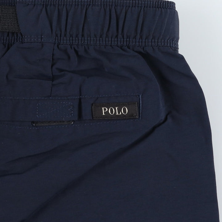 Ralph Lauren POLO RALPH LAUREN Nylon Shorts, Men's Size L (approx.) Nylon navy blue type Vintage Second Hand