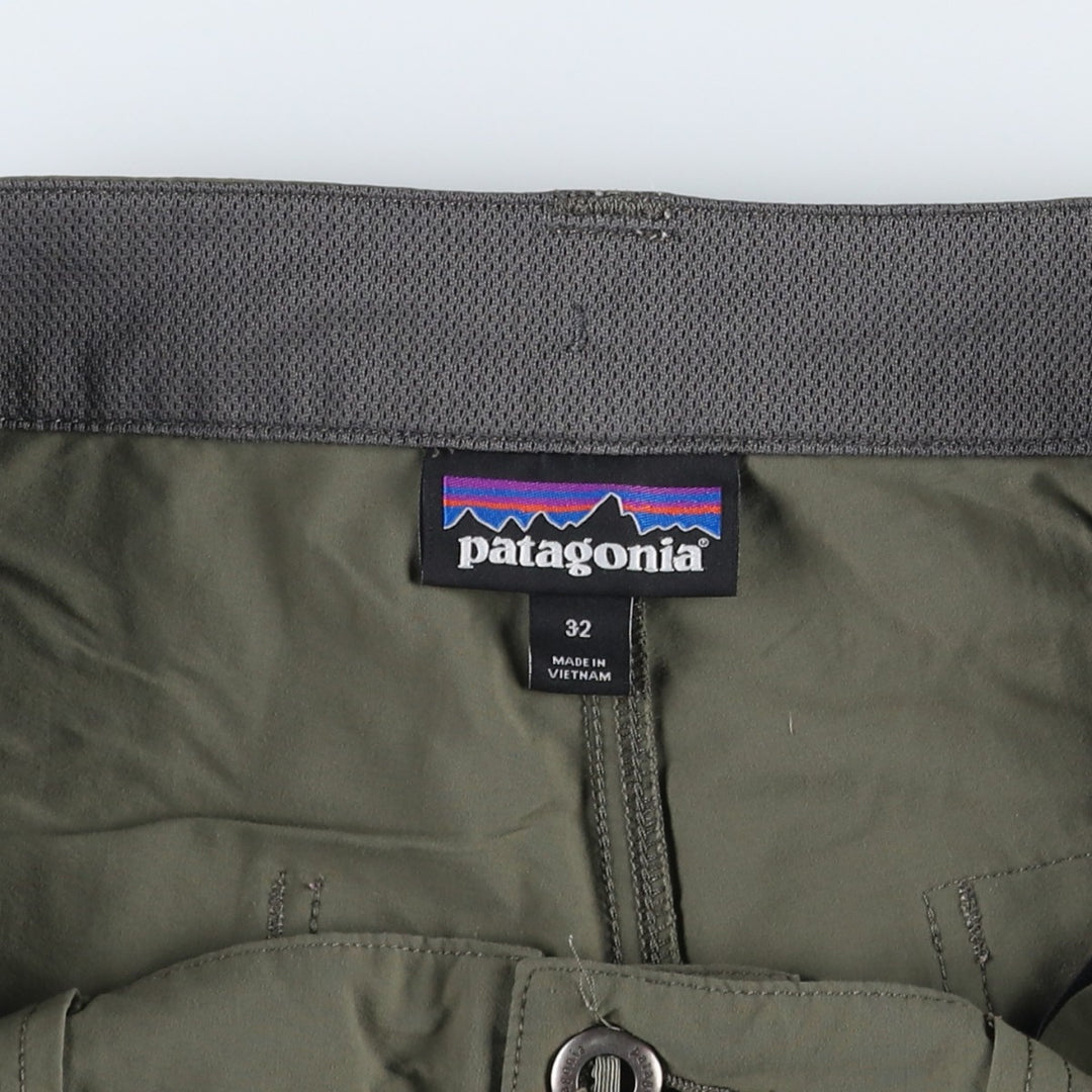 Patagonia Quandary Shorts 57826SP21 Nylon Shorts Men's W32 equivalent Nylon Khaki type Vintage Second Hand