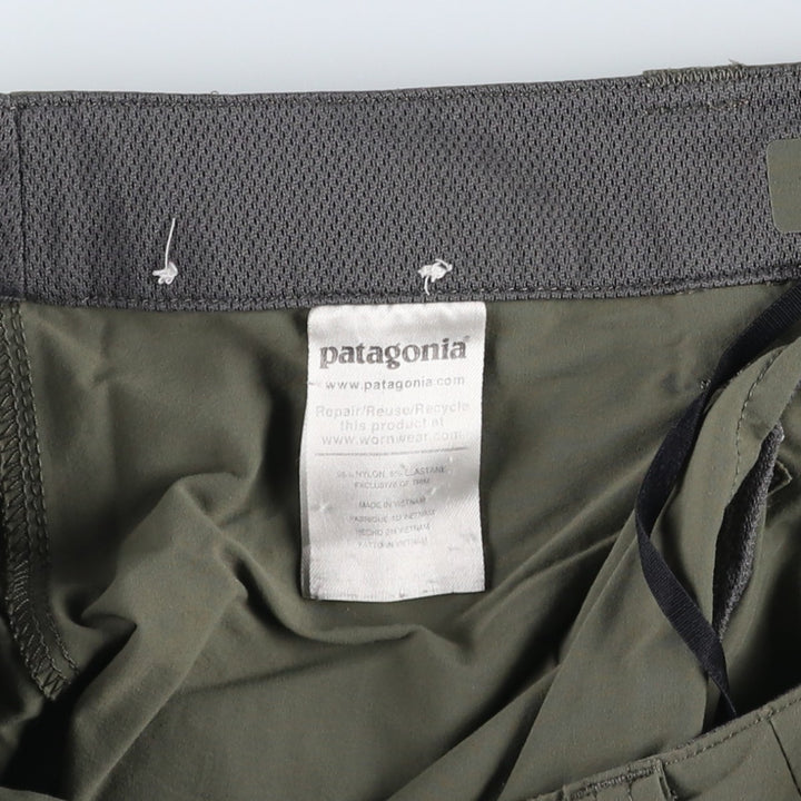Patagonia Quandary Shorts 57826SP21 Nylon Shorts Men's W32 equivalent Nylon Khaki type Vintage Second Hand